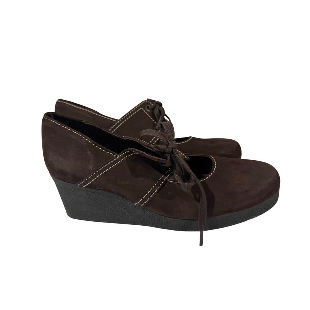 Arche Artisan Made Brown Suede Laced Wedges Size EU 41